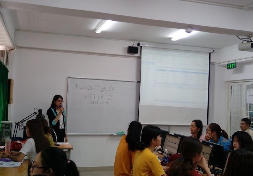 Ms. Thuong presented AMNOTE Accounting Software